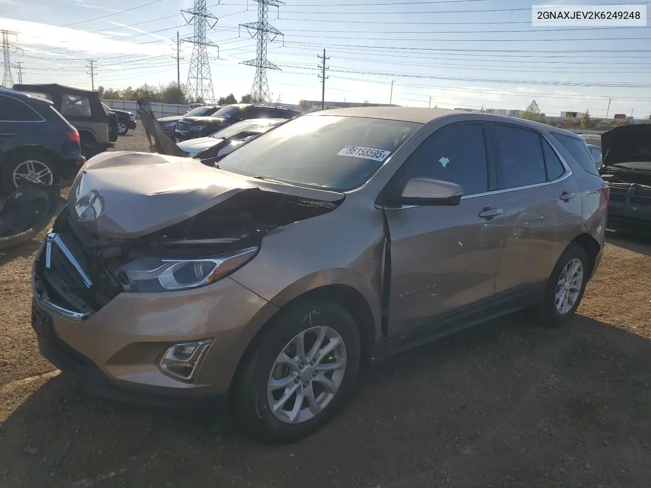 2GNAXJEV2K6249248 2019 Chevrolet Equinox Lt