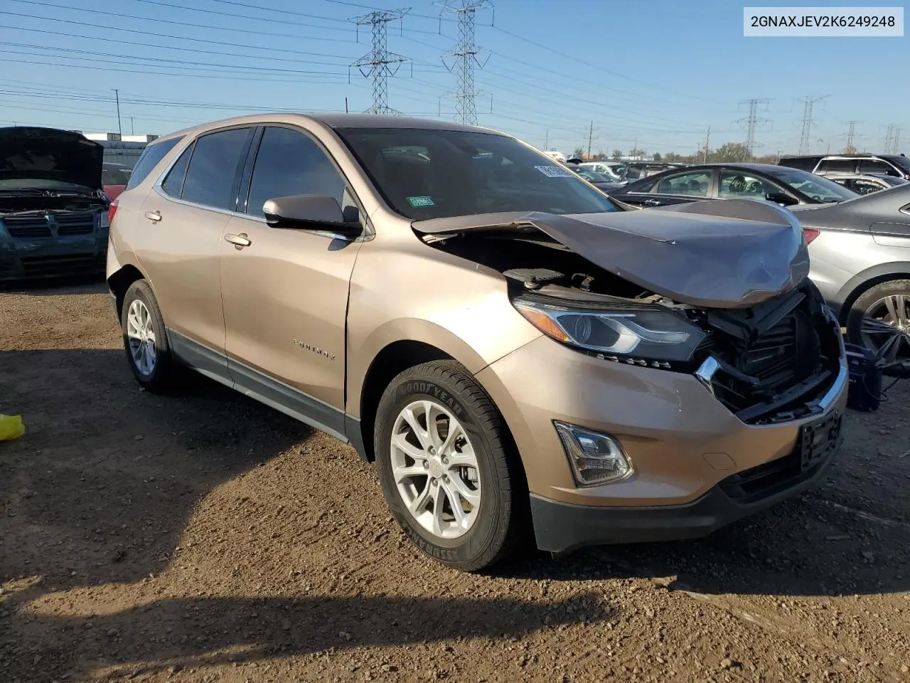 2GNAXJEV2K6249248 2019 Chevrolet Equinox Lt