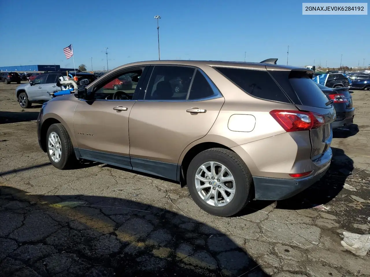 2GNAXJEV0K6284192 2019 Chevrolet Equinox Lt