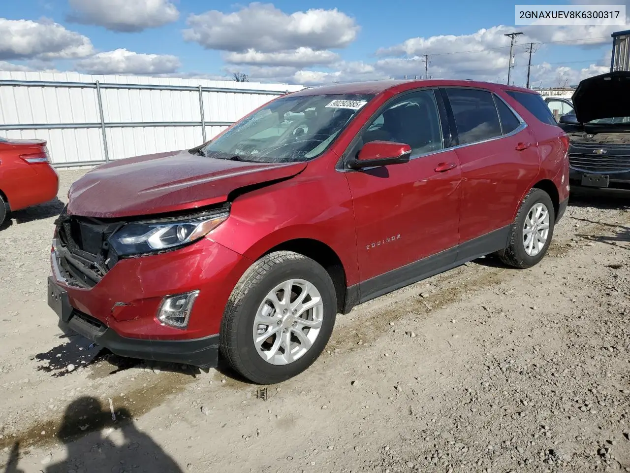 2GNAXUEV8K6300317 2019 Chevrolet Equinox Lt