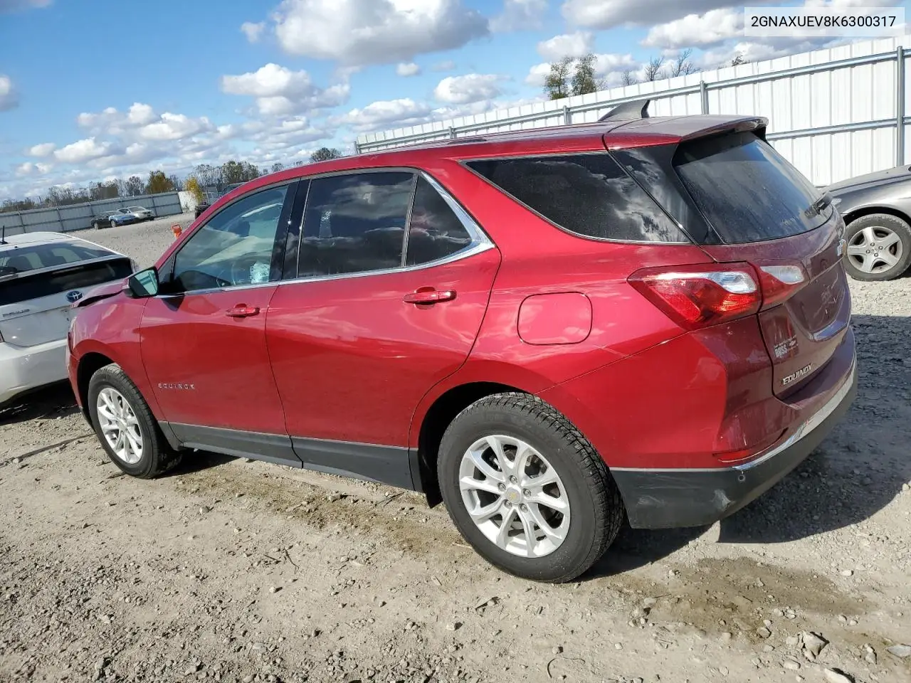 2GNAXUEV8K6300317 2019 Chevrolet Equinox Lt