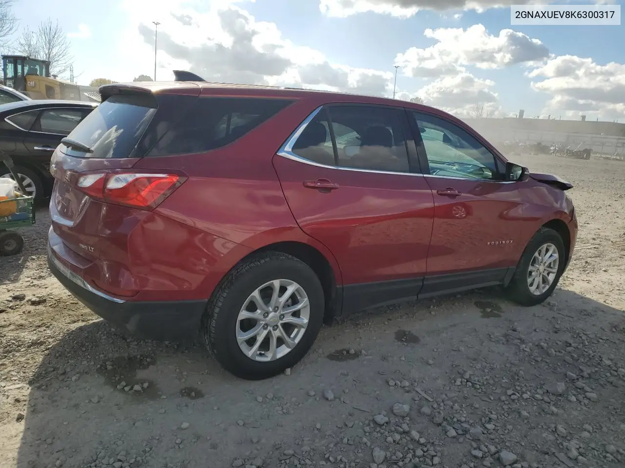 2GNAXUEV8K6300317 2019 Chevrolet Equinox Lt