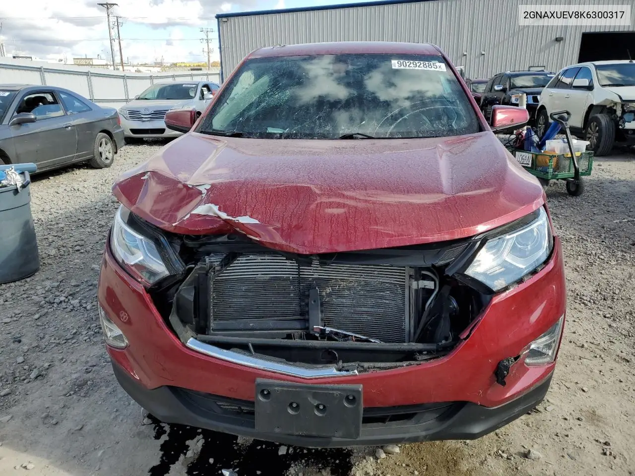 2GNAXUEV8K6300317 2019 Chevrolet Equinox Lt