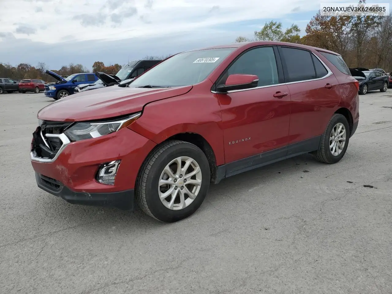 2GNAXUEV3K6246585 2019 Chevrolet Equinox Lt