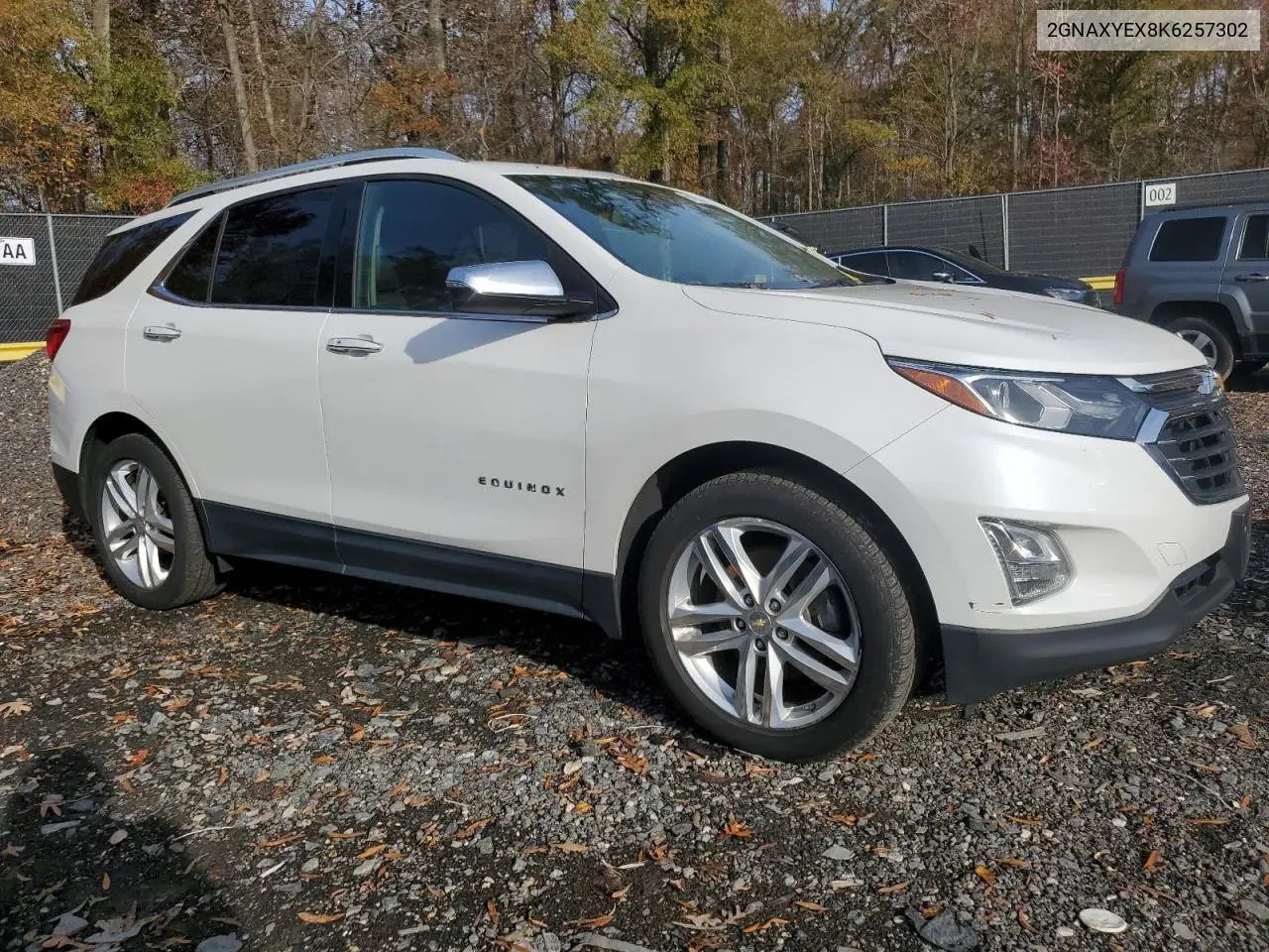2GNAXYEX8K6257302 2019 Chevrolet Equinox Premier