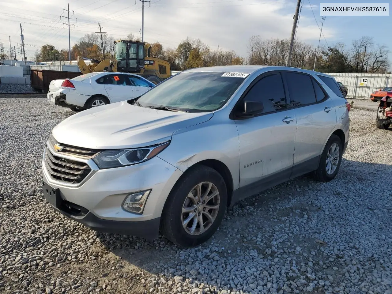 3GNAXHEV4KS587616 2019 Chevrolet Equinox Ls