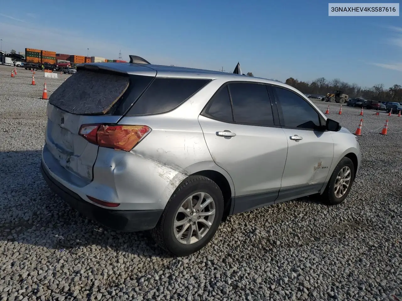 3GNAXHEV4KS587616 2019 Chevrolet Equinox Ls