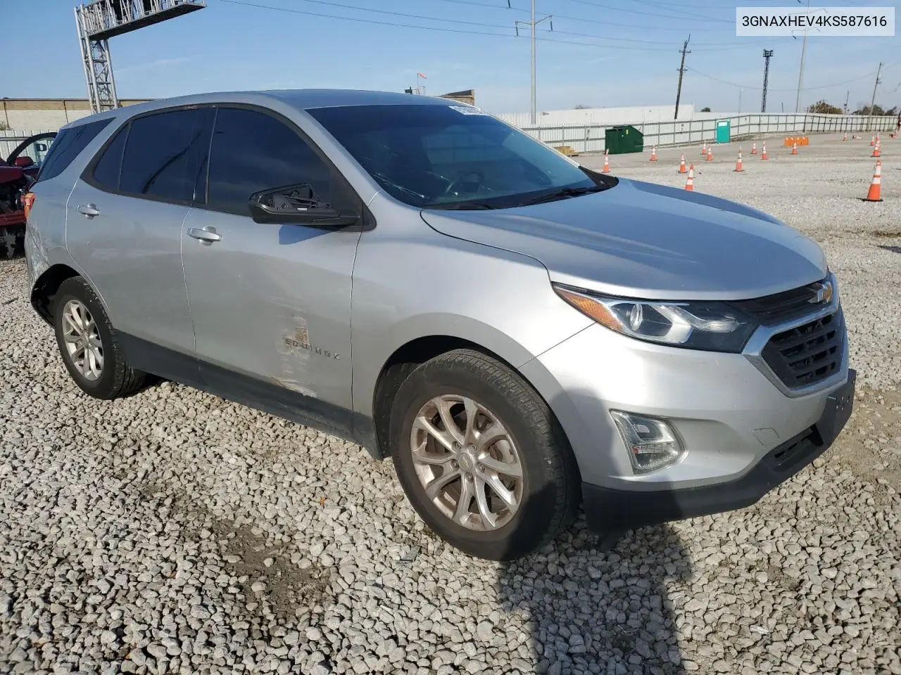 3GNAXHEV4KS587616 2019 Chevrolet Equinox Ls
