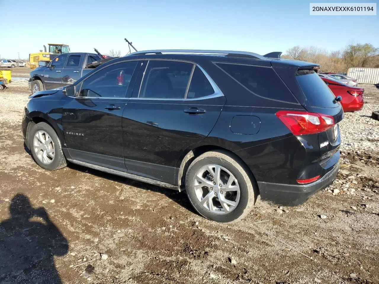 2GNAXVEXXK6101194 2019 Chevrolet Equinox Lt