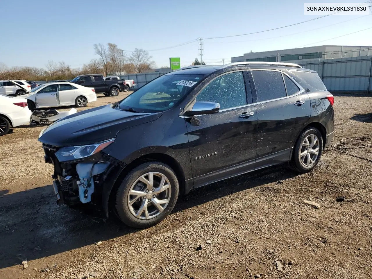 3GNAXNEV8KL331830 2019 Chevrolet Equinox Premier