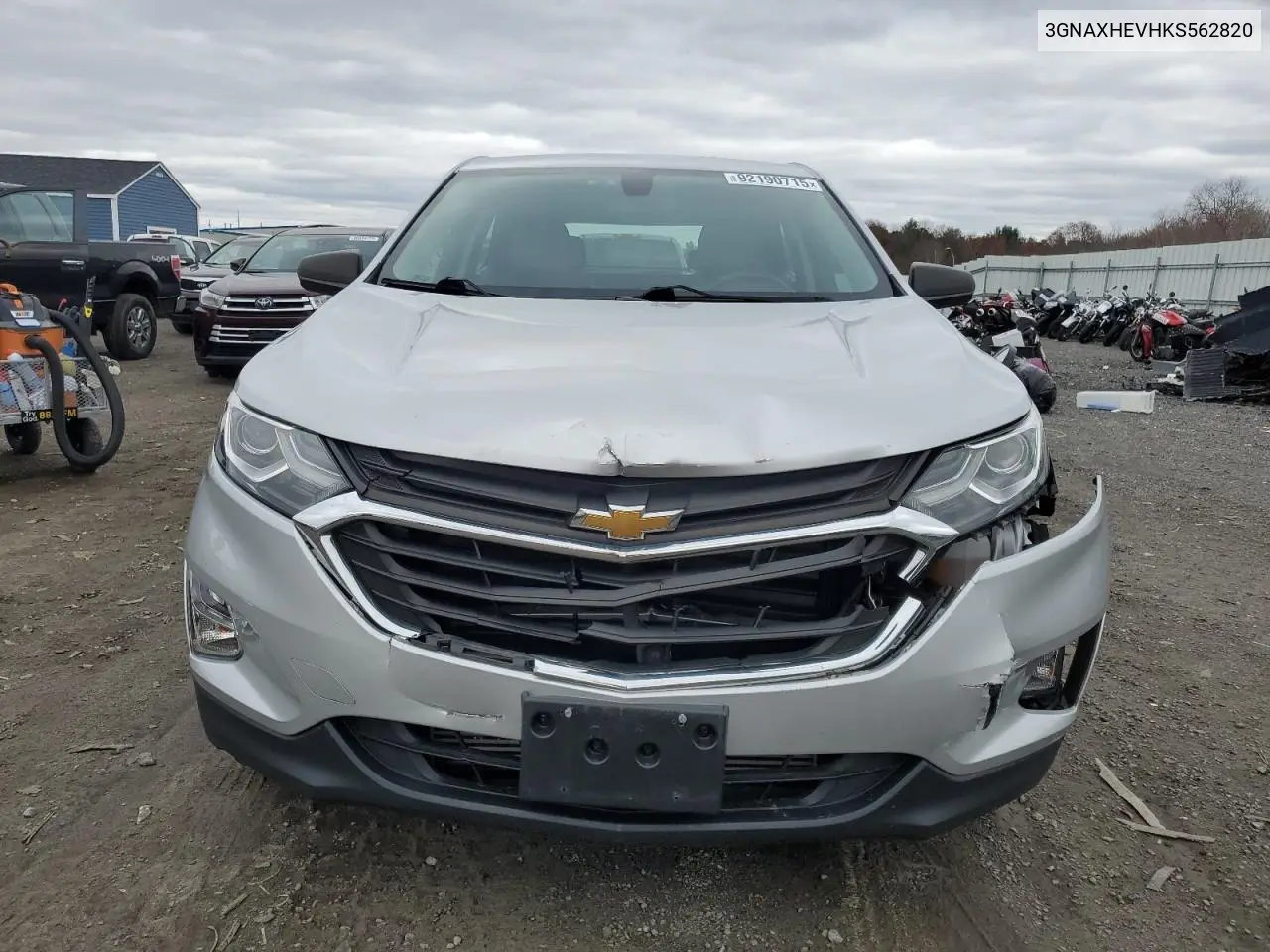 3GNAXHEVXKS562820 2019 Chevrolet Equinox Ls