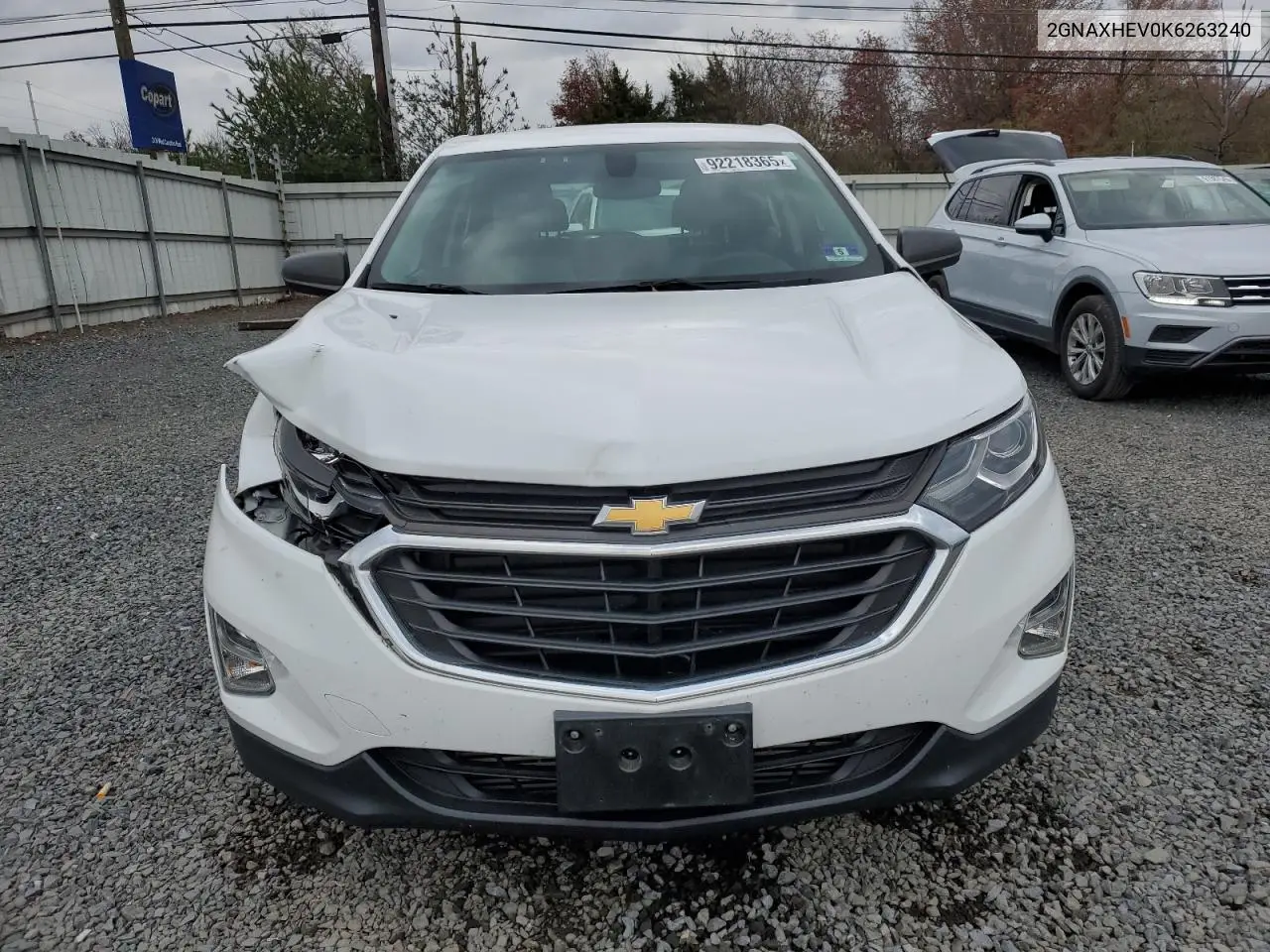 2GNAXHEV0K6263240 2019 Chevrolet Equinox Ls