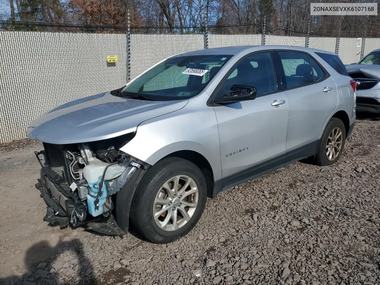 2GNAXSEVXK6107168 2019 Chevrolet Equinox Ls