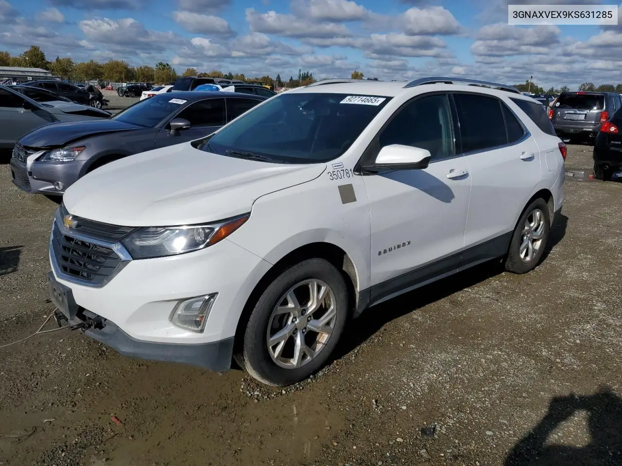 3GNAXVEX9KS631285 2019 Chevrolet Equinox Lt