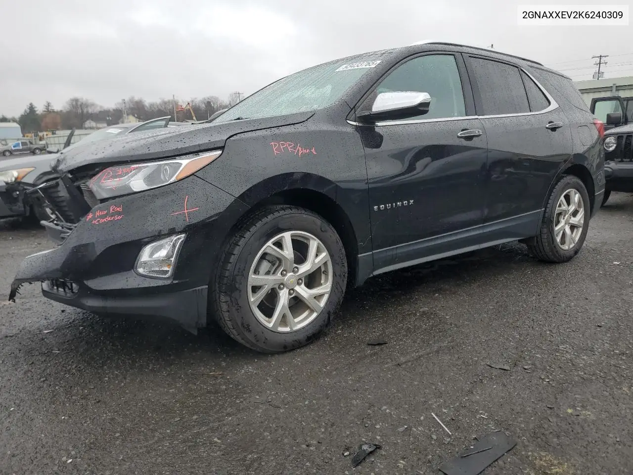 2GNAXXEV2K6240309 2019 Chevrolet Equinox Premier
