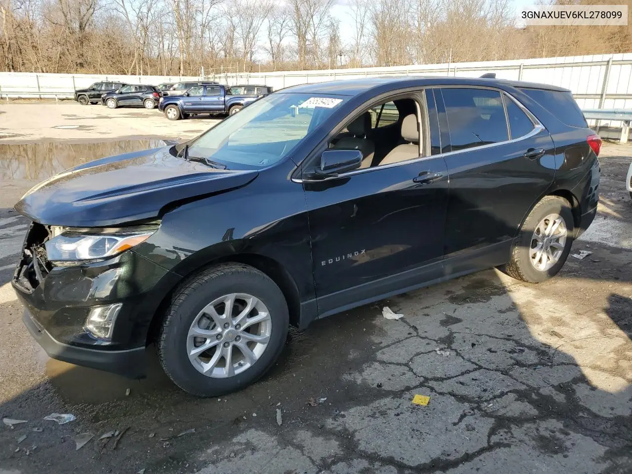 3GNAXUEV6KL278099 2019 Chevrolet Equinox Lt