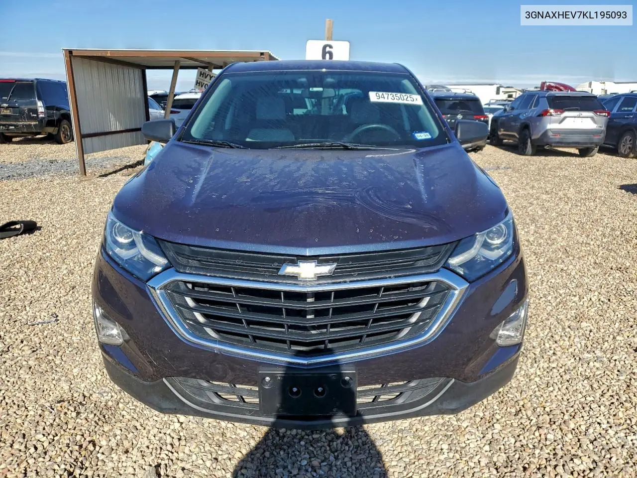 3GNAXHEV7KL195093 2019 Chevrolet Equinox Ls