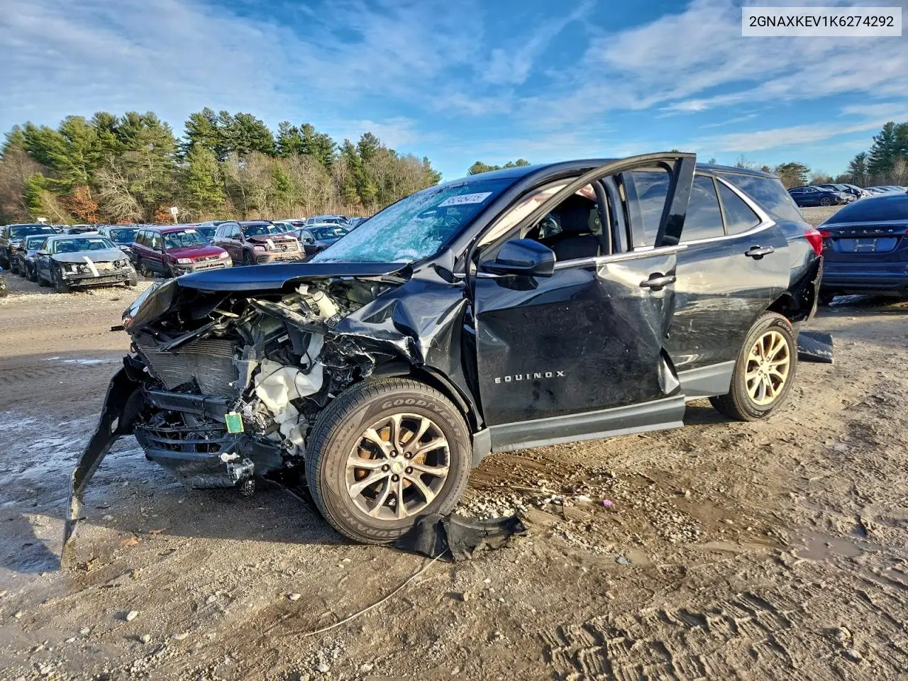 2GNAXKEV1K6274292 2019 Chevrolet Equinox Lt