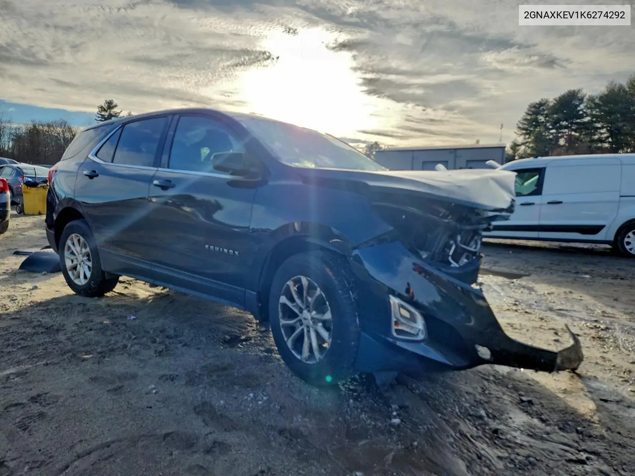 2GNAXKEV1K6274292 2019 Chevrolet Equinox Lt