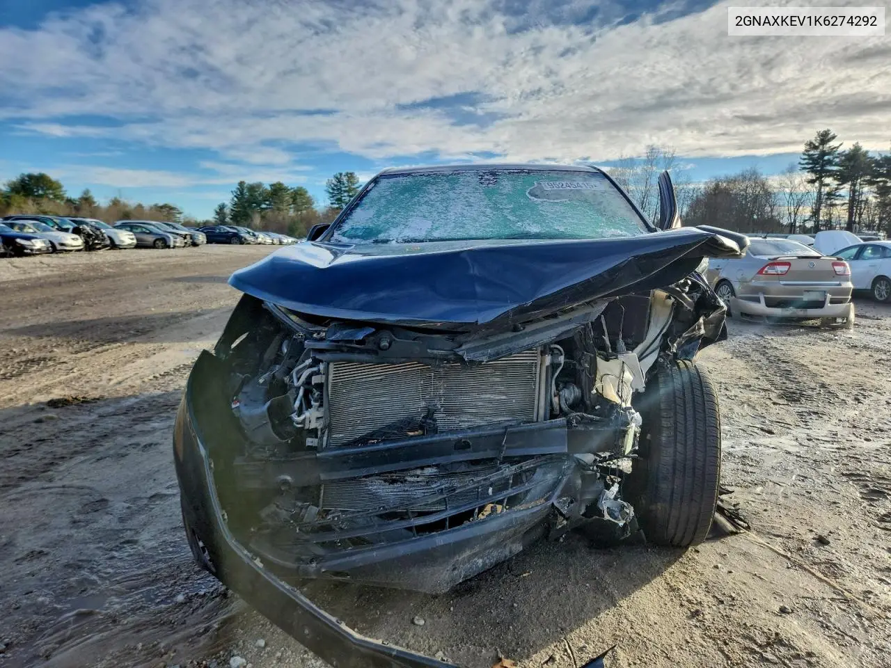 2GNAXKEV1K6274292 2019 Chevrolet Equinox Lt