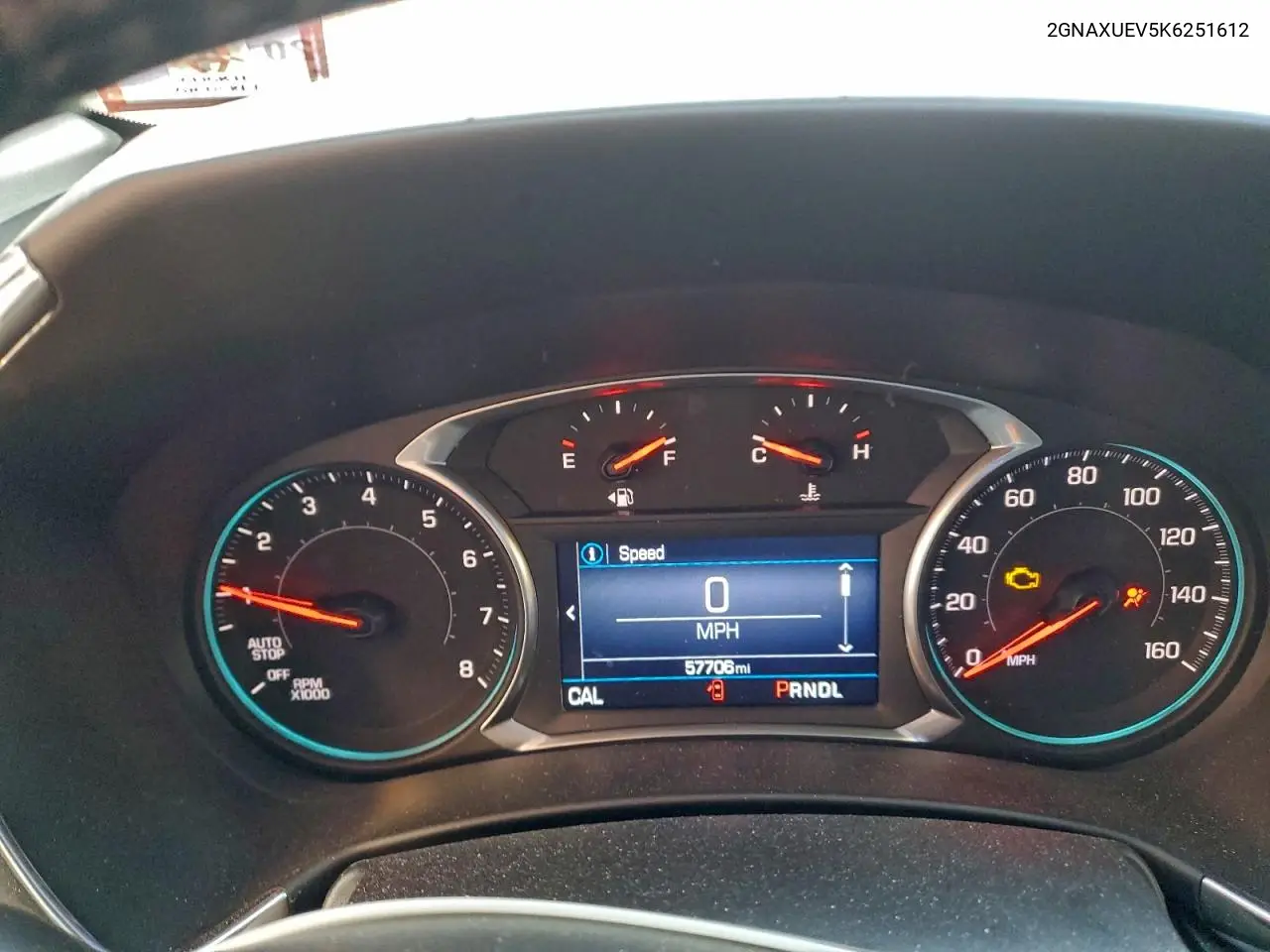 2GNAXUEV5K6251612 2019 Chevrolet Equinox Lt