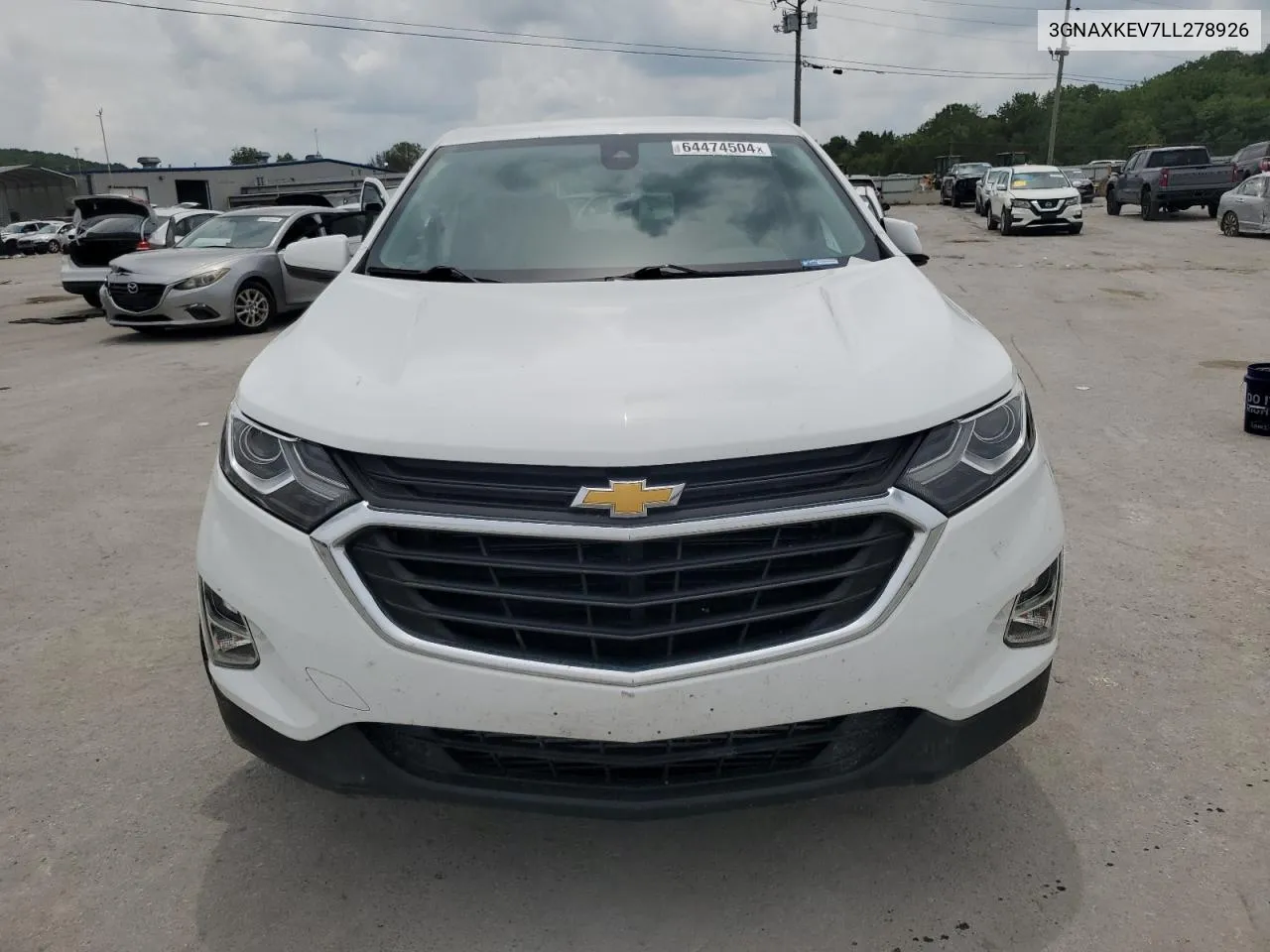 2020 Chevrolet Equinox Lt VIN: 3GNAXKEV7LL278926 Lot: 64474504