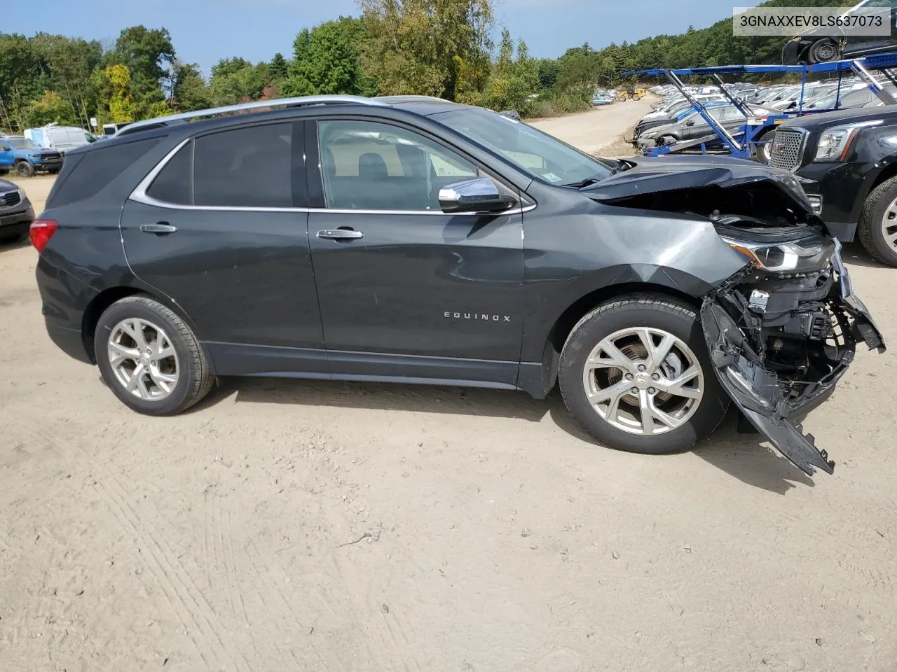 2020 Chevrolet Equinox Premier VIN: 3GNAXXEV8LS637073 Lot: 71919104