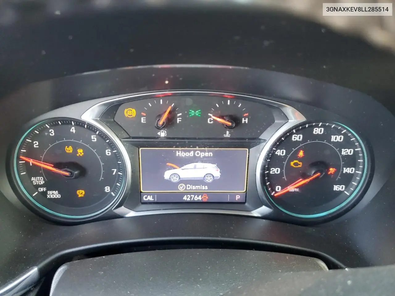 3GNAXKEV8LL285514 2020 Chevrolet Equinox Lt