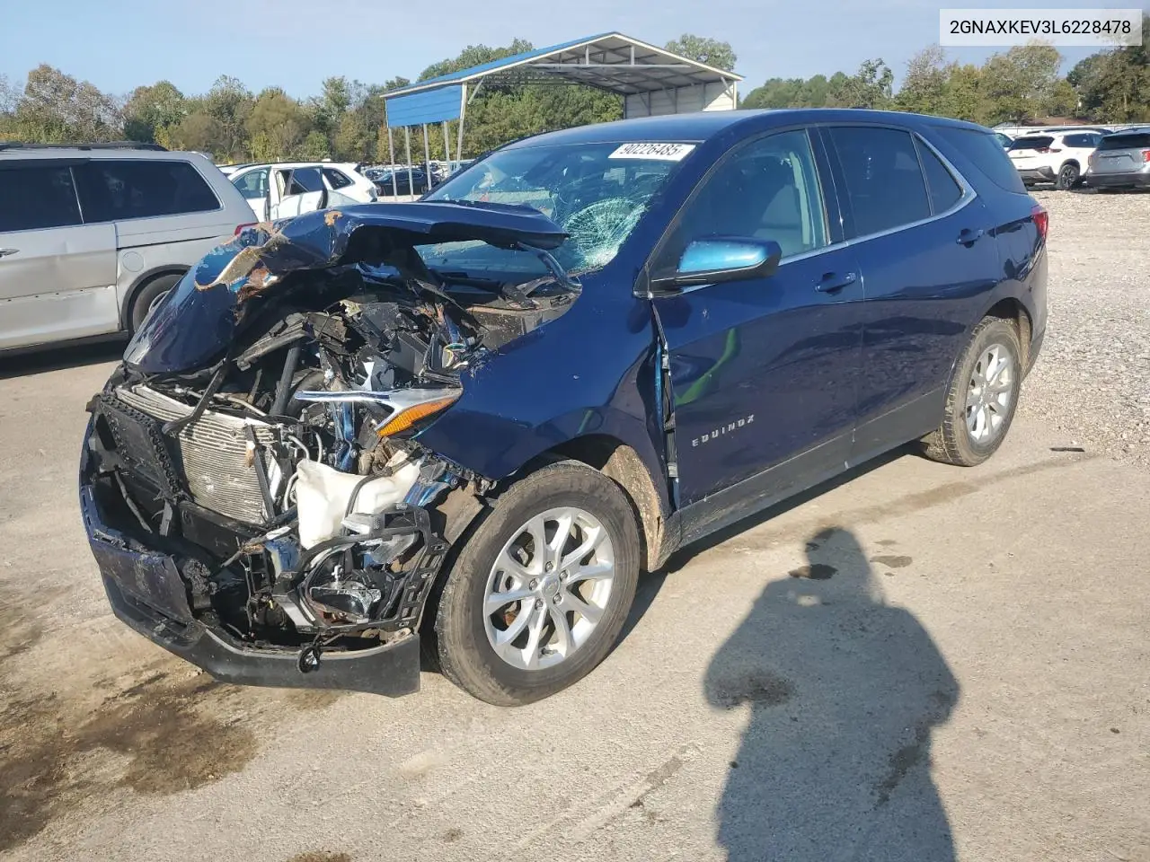 2GNAXKEV3L6228478 2020 Chevrolet Equinox Lt