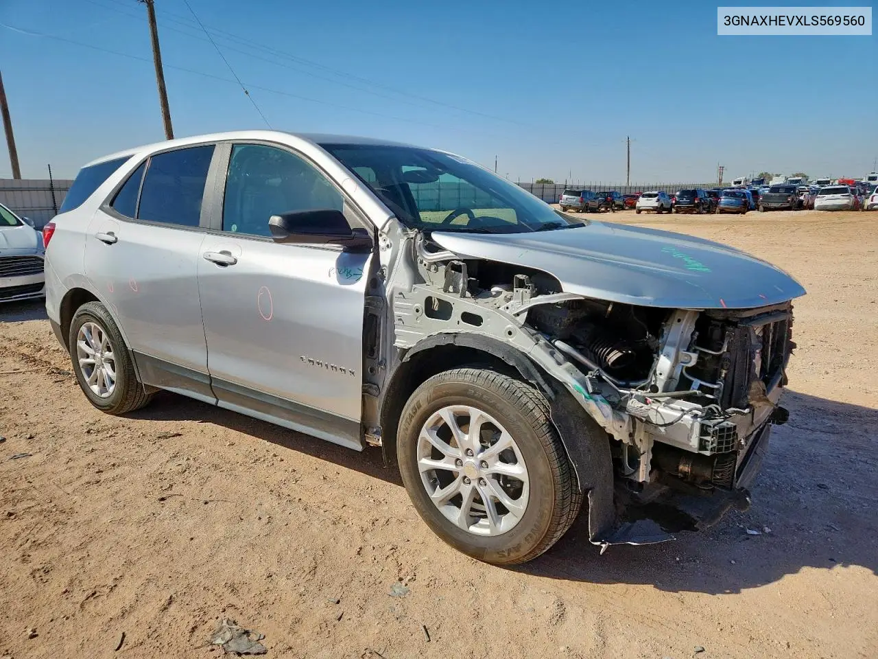 3GNAXHEVXLS569560 2020 Chevrolet Equinox Ls