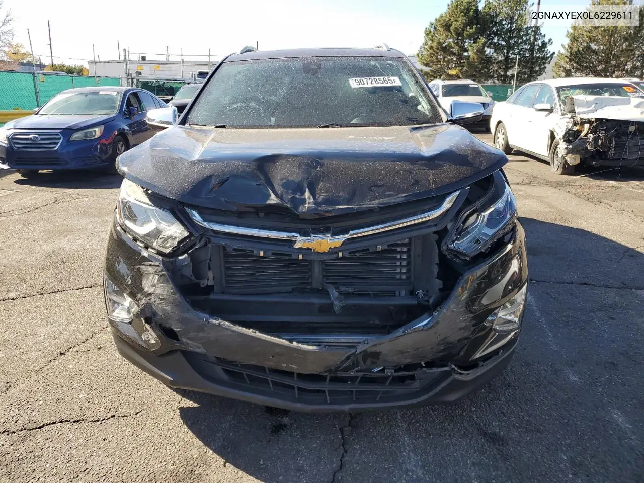 2GNAXYEX0L6229611 2020 Chevrolet Equinox Premier