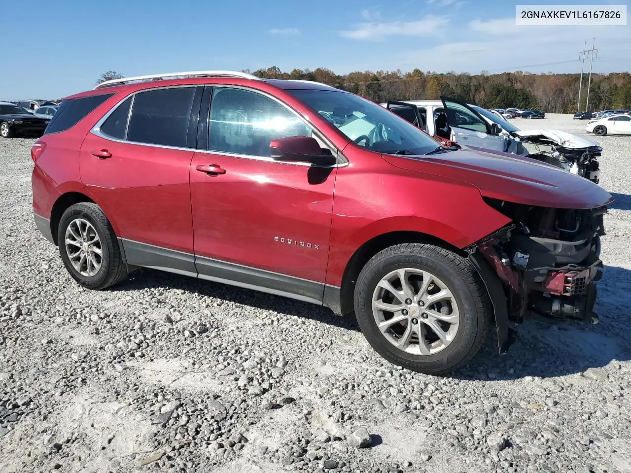 2GNAXKEV1L6167826 2020 Chevrolet Equinox Lt