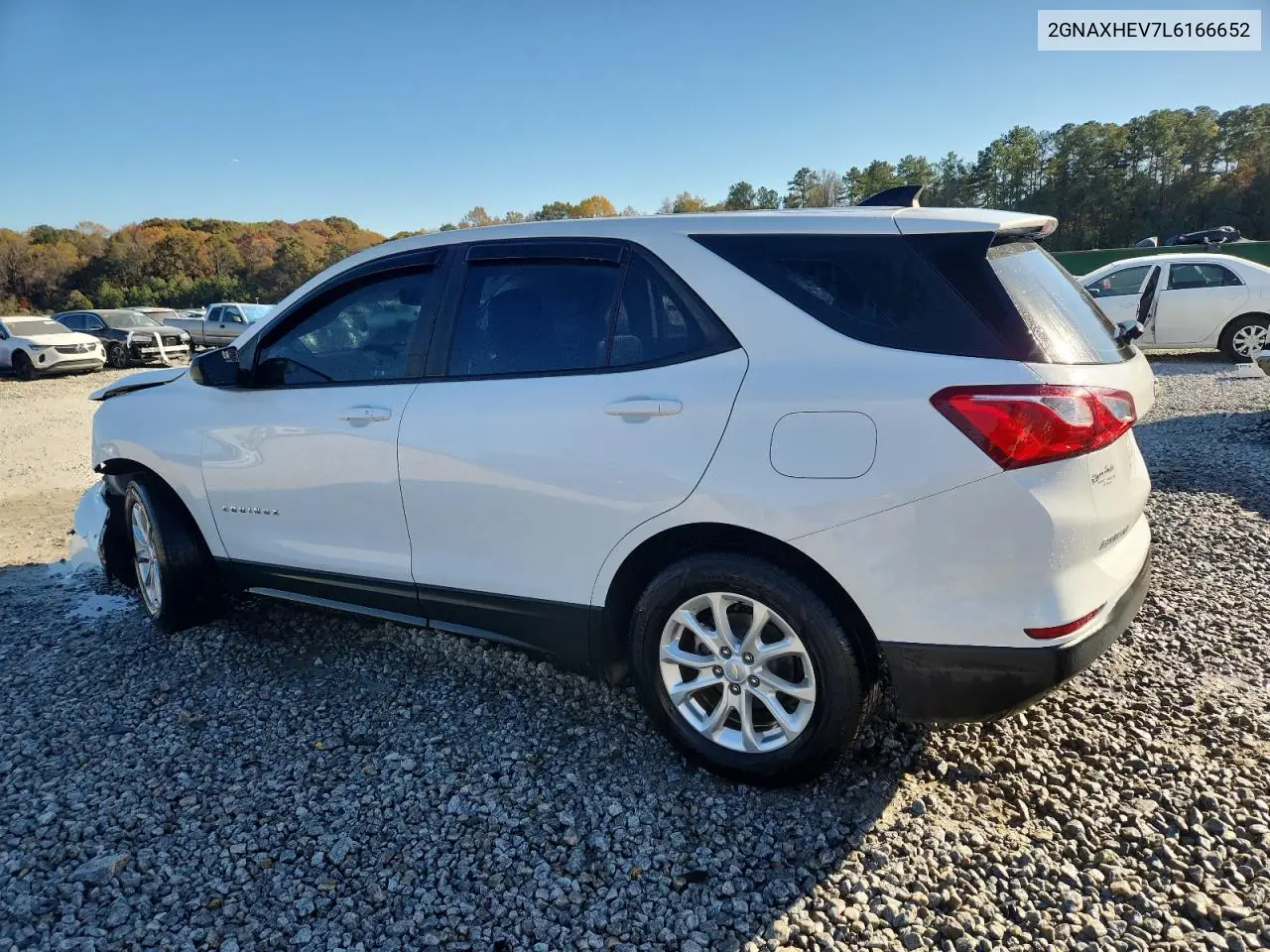 2GNAXHEV7L6166652 2020 Chevrolet Equinox Ls