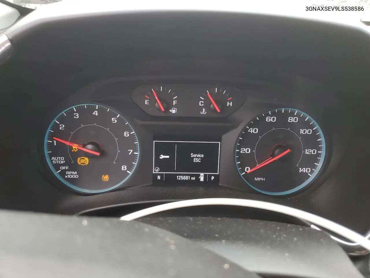 3GNAXSEV9LS538586 2020 Chevrolet Equinox Ls