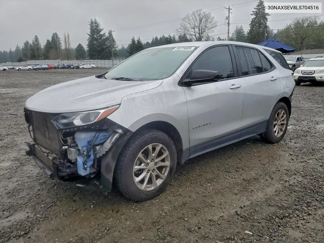 3GNAXSEV8LS704516 2020 Chevrolet Equinox Ls