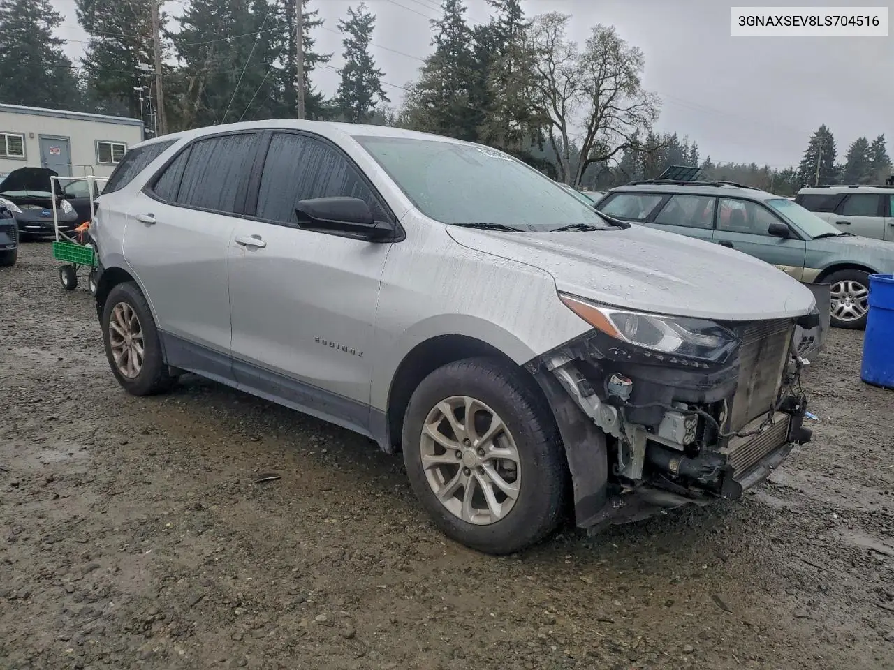 3GNAXSEV8LS704516 2020 Chevrolet Equinox Ls