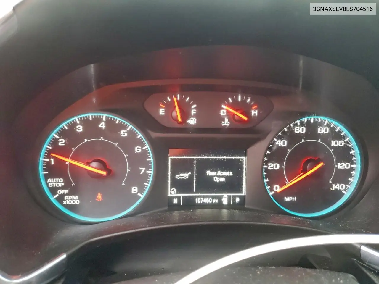 3GNAXSEV8LS704516 2020 Chevrolet Equinox Ls