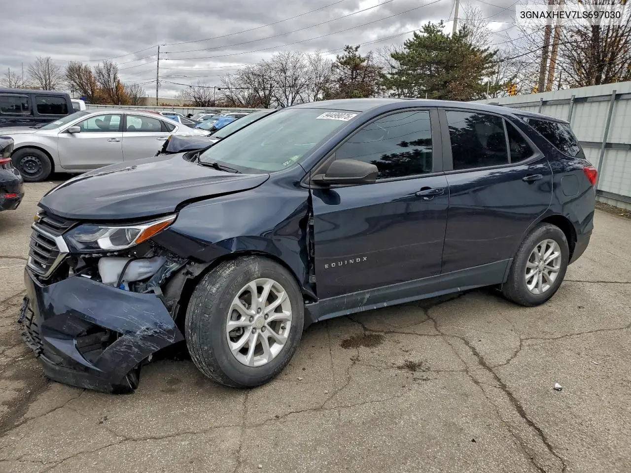 3GNAXHEV7LS697030 2020 Chevrolet Equinox Ls