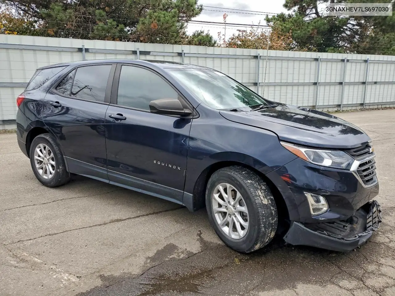 3GNAXHEV7LS697030 2020 Chevrolet Equinox Ls