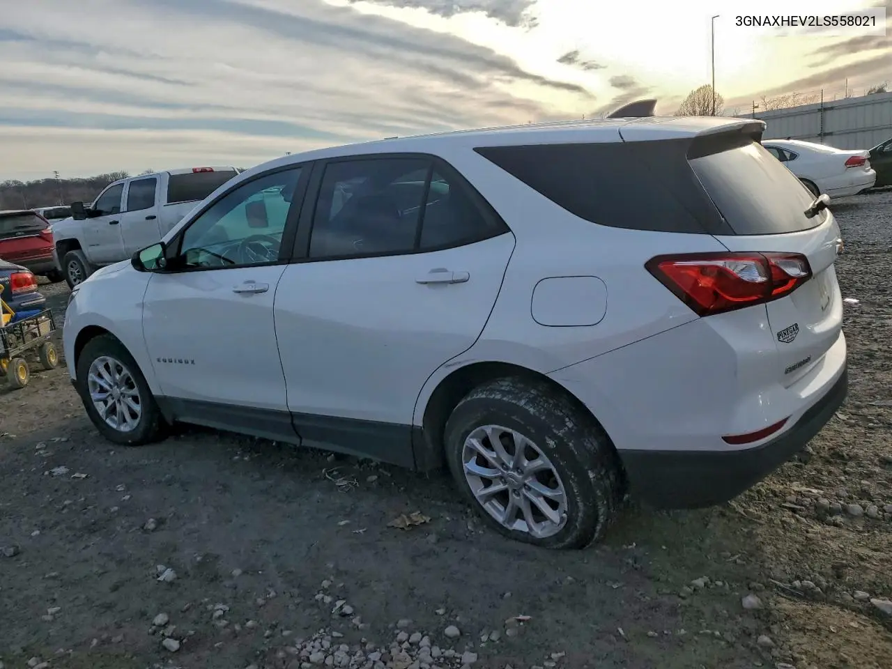 3GNAXHEV2LS558021 2020 Chevrolet Equinox Ls