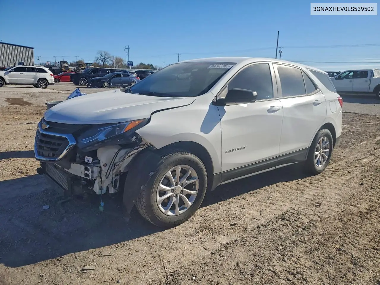 3GNAXHEV0LS539502 2020 Chevrolet Equinox Ls
