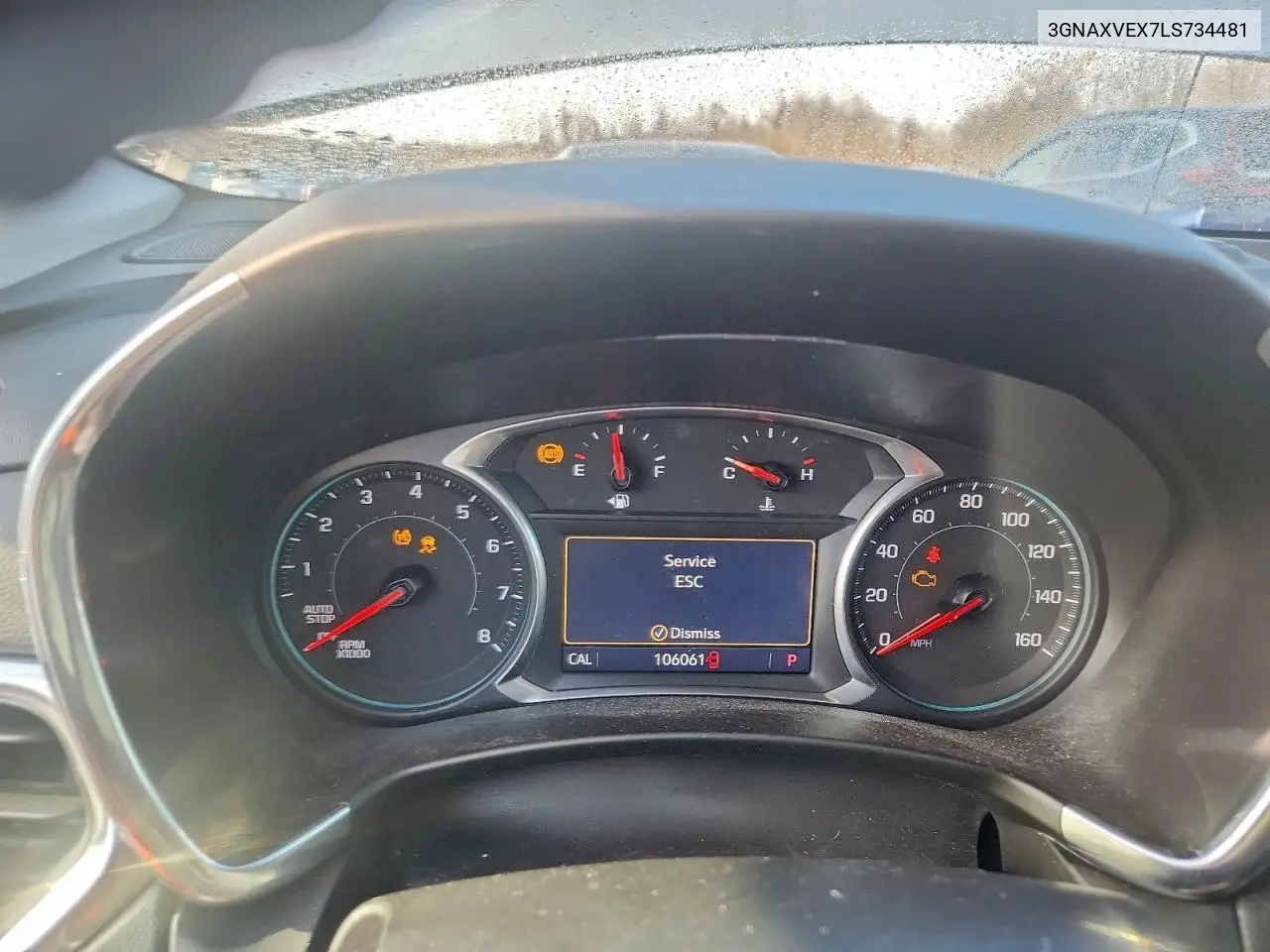 3GNAXVEX7LS734481 2020 Chevrolet Equinox Lt