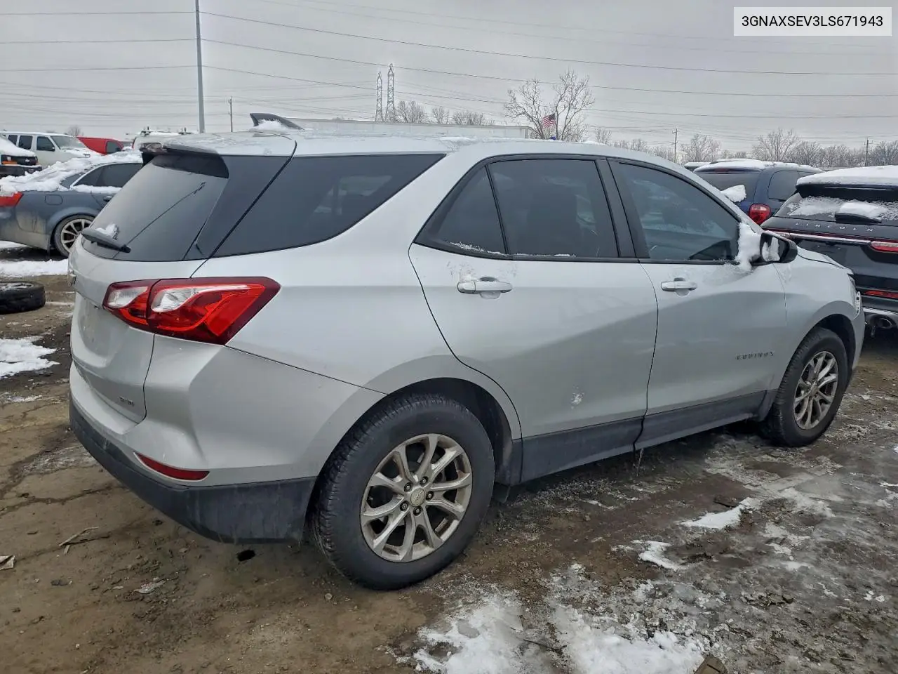 3GNAXSEV3LS671943 2020 Chevrolet Equinox Ls
