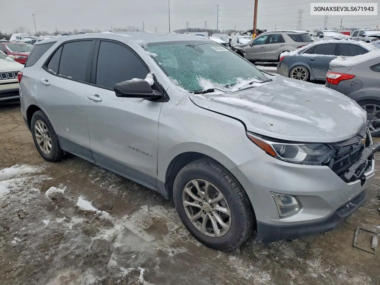 3GNAXSEV3LS671943 2020 Chevrolet Equinox Ls