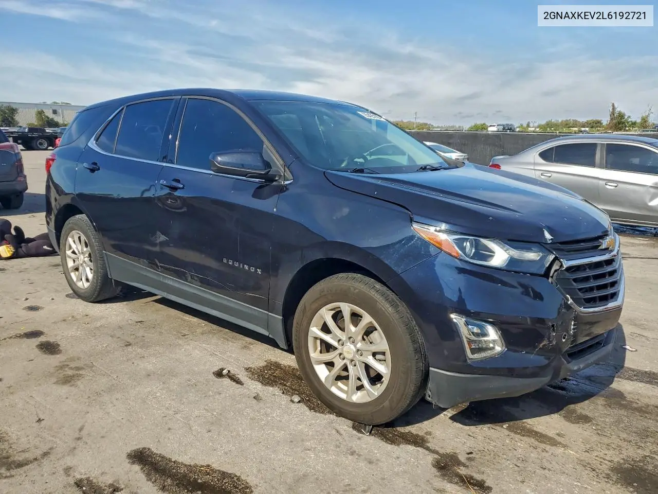 2GNAXKEV2L6192721 2020 Chevrolet Equinox Lt