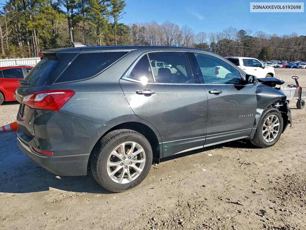 2GNAXKEV0L6192698 2020 Chevrolet Equinox Lt