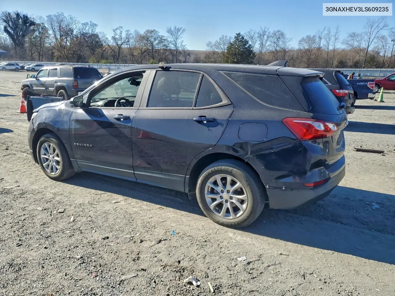 3GNAXHEV3LS609235 2020 Chevrolet Equinox Ls