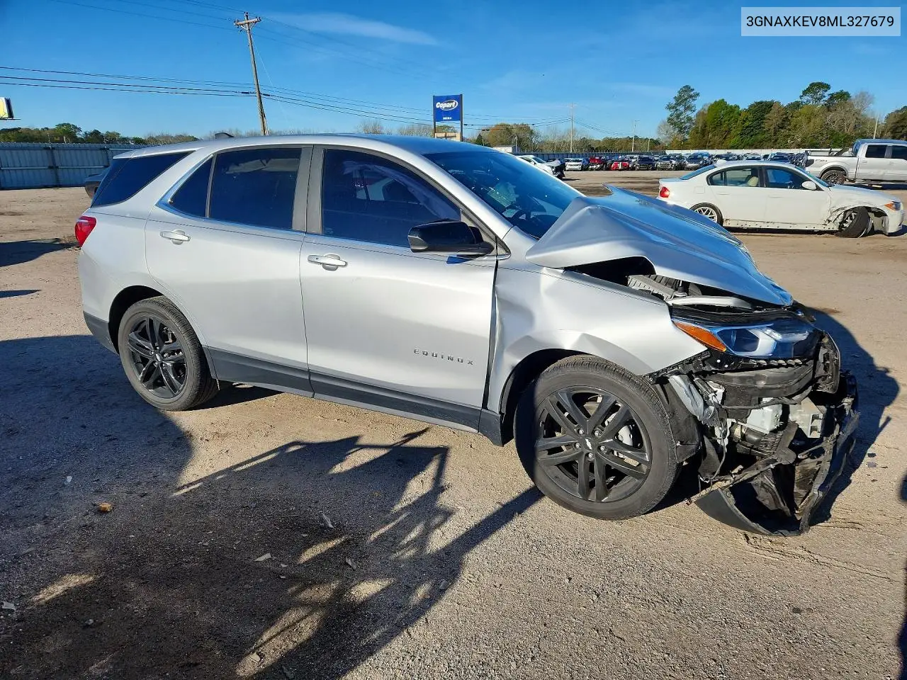 3GNAXKEV8ML327679 2021 Chevrolet Equinox Lt