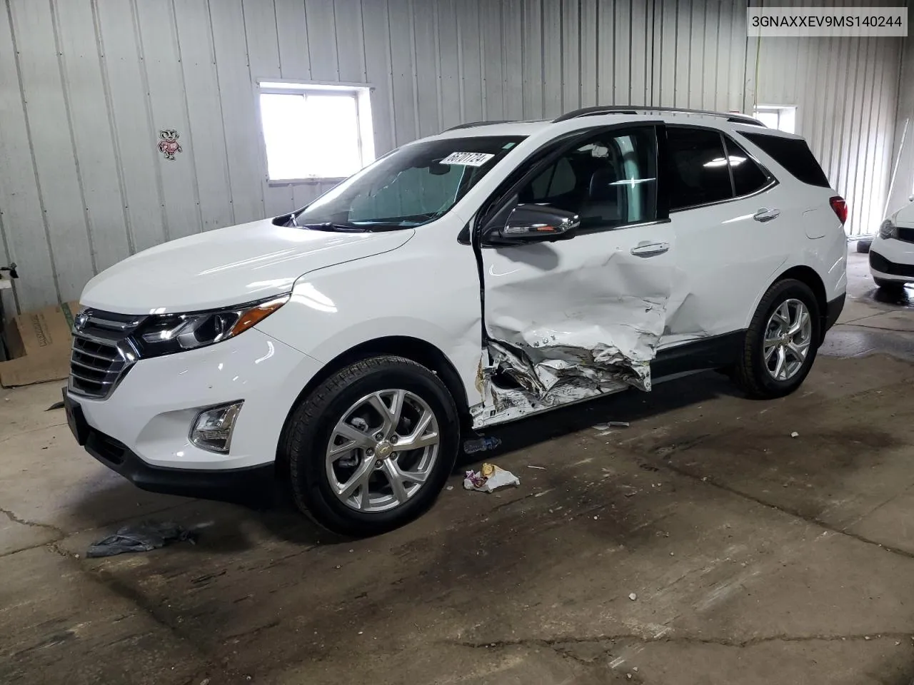 3GNAXXEV9MS140244 2021 Chevrolet Equinox Premier