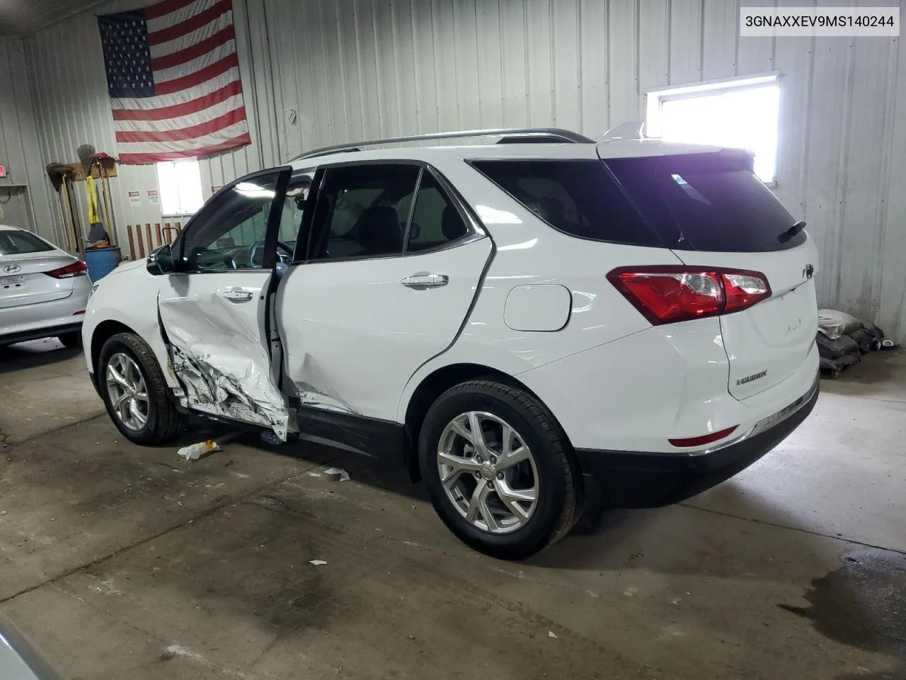 2021 Chevrolet Equinox Premier VIN: 3GNAXXEV9MS140244 Lot: 69675734